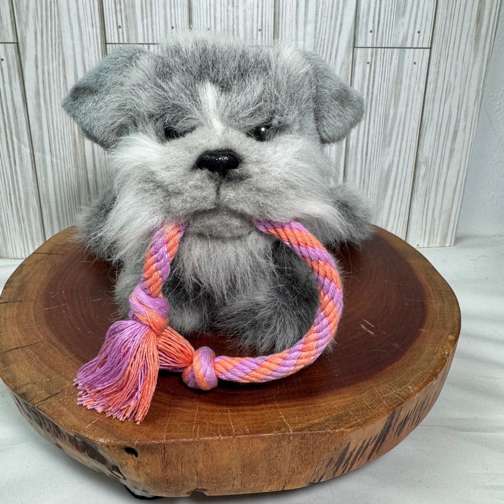 Hasbro FurReal Friends Gray Puppy Dog Plush with Rope Toy 70292/70289 Asst 2007